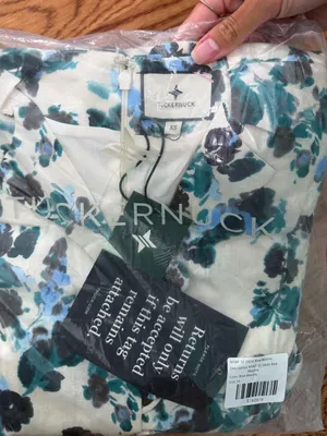 Tuckernuck Blue‎ Blooms Linen Maxi Dress Size XS Floral Coastal Vacation thumbnail 10