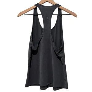 NoBull Athletic Racerback Tank Top Women Sz M Gray Scoop Neck Workout Gym thumbnail 2