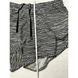 Nike Dri-Fit Running Shorts Women’s Medium Zebra Print Lined Pocket Drawstring thumbnail 7
