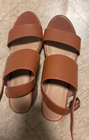 Aerosoles Chunky Platform Sandals in 70s Cognac Brown thumbnail 1