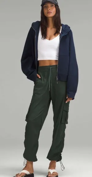 Lululemon Dance Studio Relaxed-Fit Mid-Rise Cargo Pant Legacy Green XS thumbnail 1