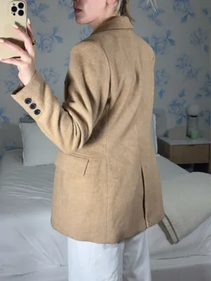 Avec Les Filles Camel Coat thumbnail 3