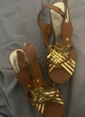 Brash Tan and Gold Women's Sandals thumbnail 1