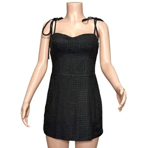 NEW AMANDA UPRICHARD Taylor Skort Romper, Black, Medium thumbnail 5