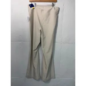 NEW Old Navy Womens Pull On Flare High Rise Cloud Quick Dry Leggings Beige XL thumbnail 4