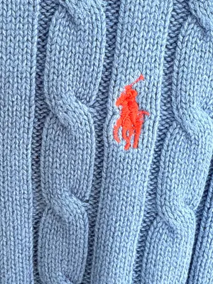 Ralph Lauren Women’s Short-Sleeve Cable-Knit Sweater in Royal Blue Size S thumbnail 3