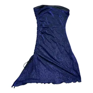 Princess Polly | Dark Blue Sparkly Strapless Donelli Mini Dress Navy thumbnail 8