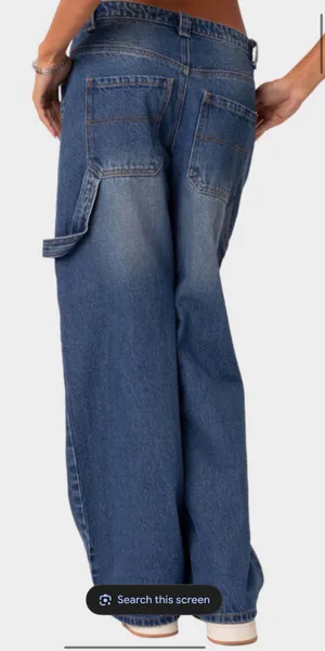EDIKTED Carpenter Low-Rise Womens Jeans thumbnail 5