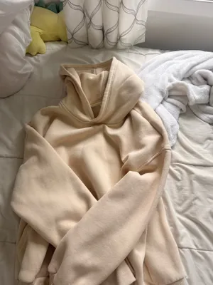 hoodie cream color Tan Size L thumbnail 3