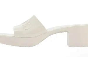 Gucci 60mm Slide Rubber Sandals White size 39 thumbnail 2
