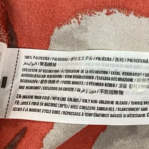 Abercrombie & Fitch Women's Red Floral Crew Neck Short Sleeve Mini Shift Dress S thumbnail 6