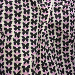 Gap Maternity White Long Sleeve Tunic w/Black and Lavender Butterflies Size S thumbnail 6