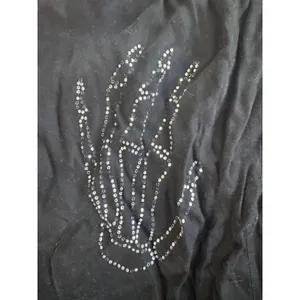 PINK Victoria's Secret Black Boxer Shorts Skeleton Hands Women's Large‎ thumbnail 4