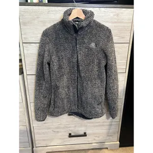 The North Face Osito Full Zip Fleece Jacket Blue White Marled Womens Medium thumbnail 2