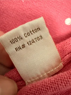 Vintage 90s Baxter & Wells Pink Polka Dot Cotton Cardigan Sweater Small Y2K‎ thumbnail 9