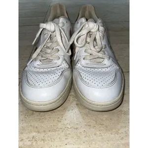 Women's Veja‎ V-10 Leather White Metallic Pink Size 6 Made In Brazil thumbnail 7