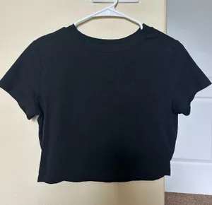 Target Black Cropped Tee thumbnail 1