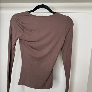 White Fox Boutique Chocolate Long Sleeve Top thumbnail 2