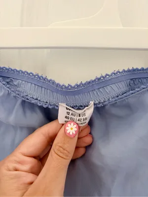 Cotton On Light Blue Women's A-Line Skirt thumbnail 2