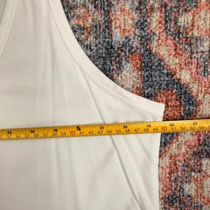 Quince Cotton Modal Double Scoop Neck Tank White Large thumbnail 8