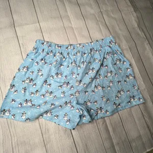 Holiday Snowman Christmas Winter Boxer Shorts Size XL Adult Baby Blue thumbnail 7