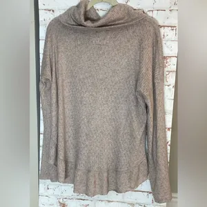Anthropologie Heathered Cowl Neck Sweater thumbnail 2