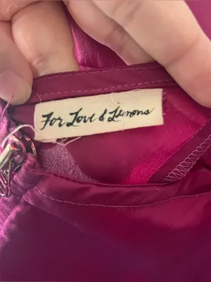 For Love & Lemons Isabella Bustier Hot Pink Fuchsia Mini Dress Size Small thumbnail 9