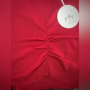 Princess Polly Lissa Top in Red Size L/XL New with tag thumbnail 6