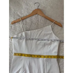 Lulus Party for Two Ivory Asymmetrical Bodycon Mini Dress Size Large Bridal Sexy thumbnail 7