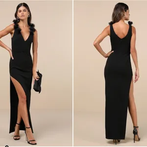 LULU's Sexy Prom Wedding Modern Chic Mermaid Floral Maxi Dress thumbnail 5
