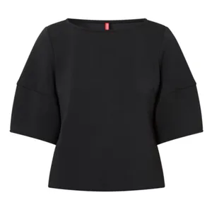 Spanx AirEssentials Puff Sleeve Desk to Dinner Elbow Sleeve Top Very Black L thumbnail 9