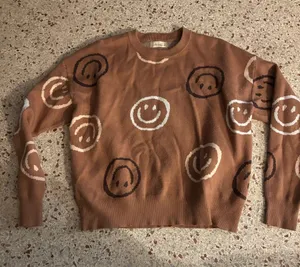 Altar’d State Smiley Face Oversized Sweater Women’s Size XS thumbnail 1