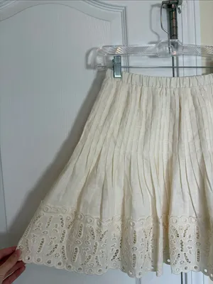 Tuckernuck Cream A-Line Skirt Adele Linen Ivory thumbnail 6