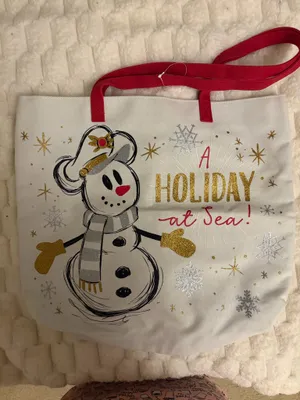 Disney Christmas Tote Bag Holiday thumbnail 1