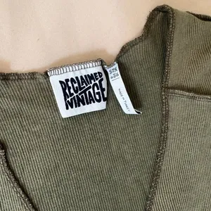 Reclaimed Vintage Grunge Green Top - 6 thumbnail 4