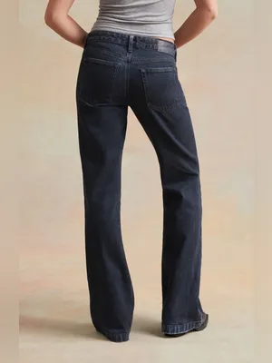 RARE DNM EDIT Dark Blue Low Rise Bootcut‎ Jeans size 27 NWT thumbnail 2