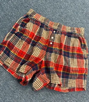 Aerie Plaid Sleep Shorts thumbnail 1
