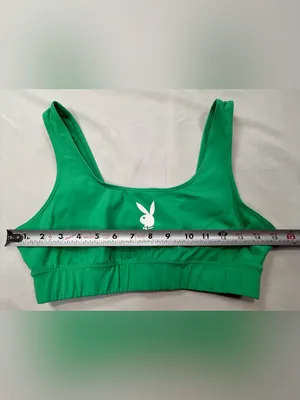 PLAYBOY Green Logo Sports Bralette thumbnail 4