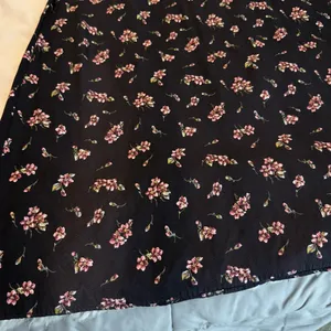 Vintage 90s Long Black Pink Floral Dress Size 11/12 Dark Floral Whimsy Goth thumbnail 12