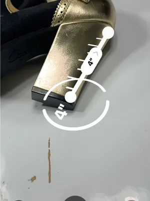 Coach Gold and Black Mary Jane Heels thumbnail 13