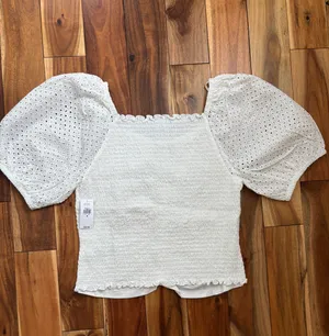 Gap 100% Organic Cotton Vintage Ruched Top thumbnail 6