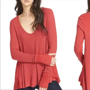 We the Free Oversized Waffleknit Auburn Longsleeve Slouchy Boho Size XS thumbnail 2