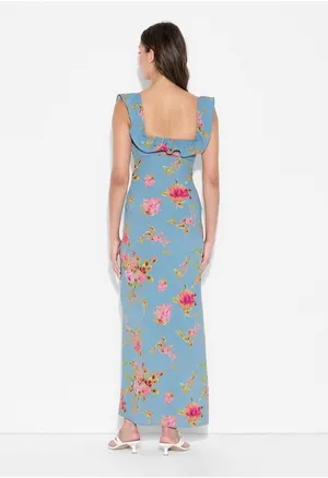 Wild Fable Blue Floral Maxi Dress XS thumbnail 3
