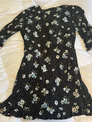 LOFT 3/4 Sleeve Floral Wrap Romper thumbnail 3