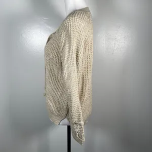 🎈🎈🎈3 for 12$🎈🎈🎈It's Our Time Lace Tie Waffle Knit Long Sleeve Pullover Sweater thumbnail 6