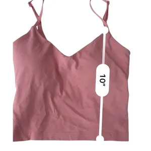 Lululemon Align Tank Top Light Support A/B Cup Size 0 Nulu Athletic Crop Pink thumbnail 6