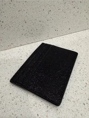 Kate Spade New York Black Glittery Cardholder Small Wallet Black Glitter EUC thumbnail 5