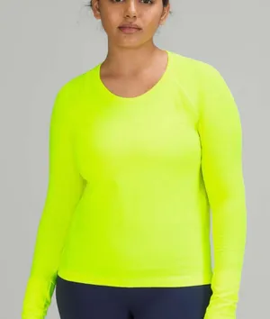 Lululemon Swiftly Tech Long Sleeve Shirt 2.0 *Race Length Sz 10 Highlight Yellow thumbnail 1