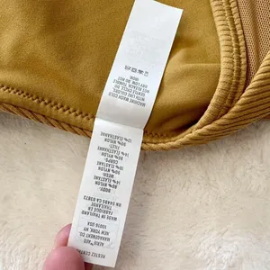 NWT Offline by Aerie Goals Light Tan Ribbed Padded Sports Bra - Size: Large thumbnail 4