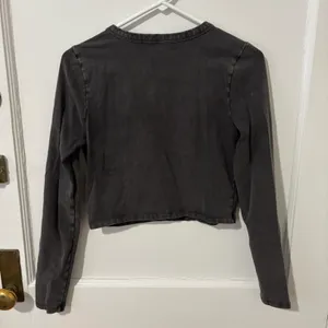 PacSun Black Long Sleeve Crop Top thumbnail 2